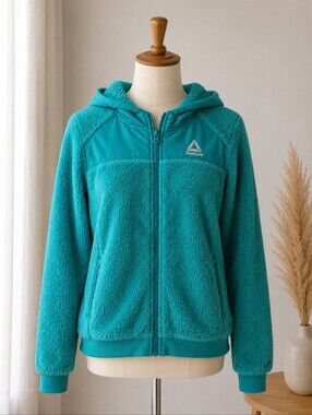 Reebok Teal Plush Sherpa Hoodie💚